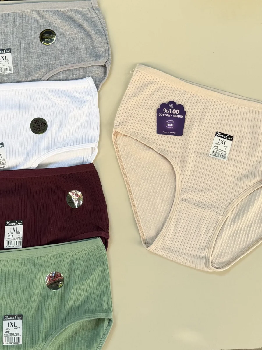 1XL 100%100 PAMUKLU KADIN KÜLOT